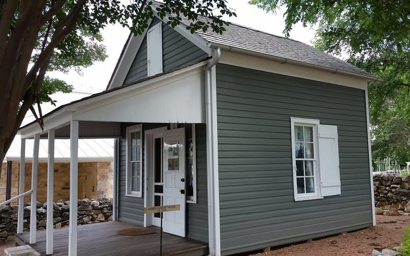 A historic Sunday house at the Pioneer Museum in Fredericksburg, Texas
