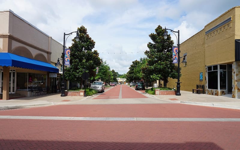Main Street in downtown Sulphur Springs, Texas