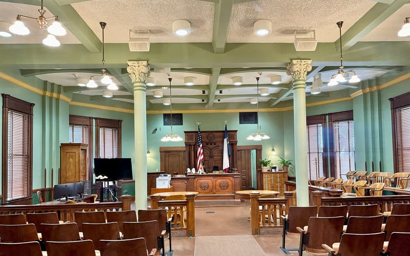 The 1897 Ellis County Courthouse in Waxahachie, Texas