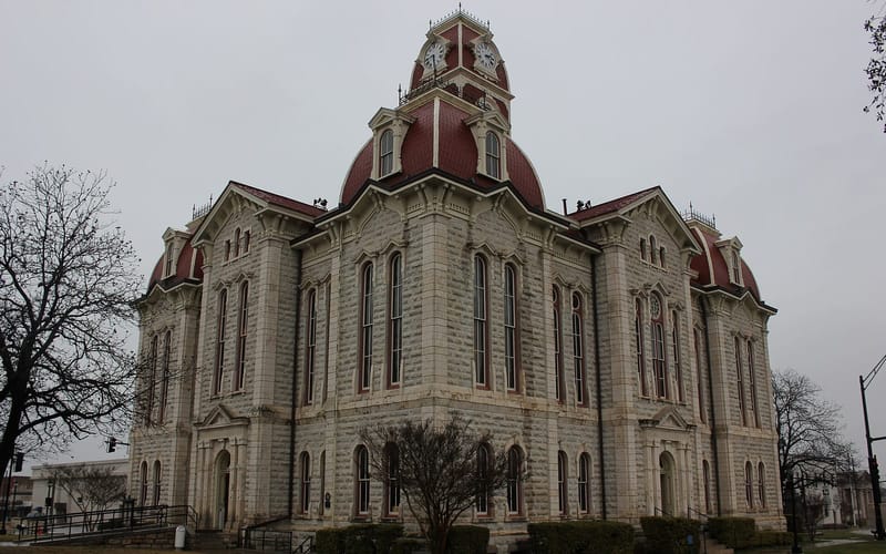 The 1885 Parker County Courthouse in Weatherford, Texas