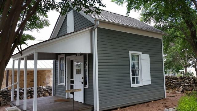 A historic Sunday house at the Pioneer Museum in Fredericksburg, Texas