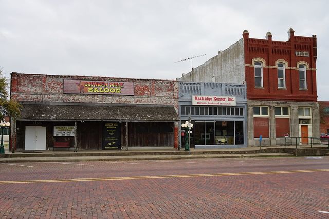 Main Street in downtown Commerce, Texas