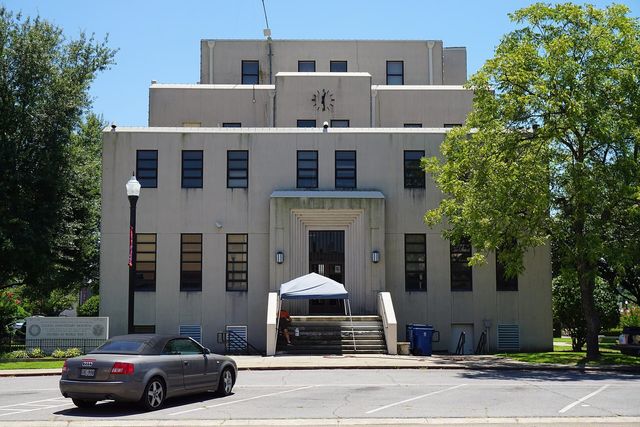 The Titus County Courthouse in Mount Pleasant, Texas