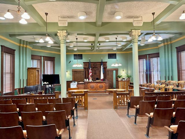 The 1897 Ellis County Courthouse in Waxahachie, Texas