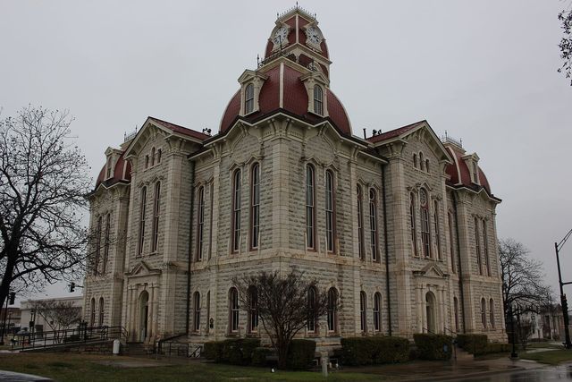The 1885 Parker County Courthouse in Weatherford, Texas